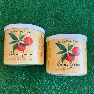 2 Citrus Grove 3 wick candles
